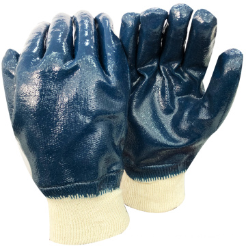 NMSAFETY trabalho leve uso azul nitrilo pesado dever proteger luvas de trabalho luvas